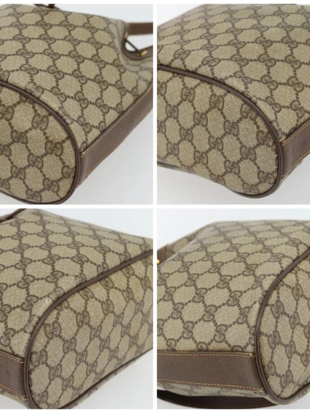 GUCCI GG Supreme Shoulder Bag PVC Beige Gold 001 115 6179 4023 Auth 182381 - Picture 16 of 16